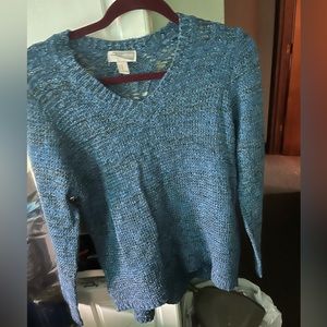 Forever 21 blue sparkly sweater size med